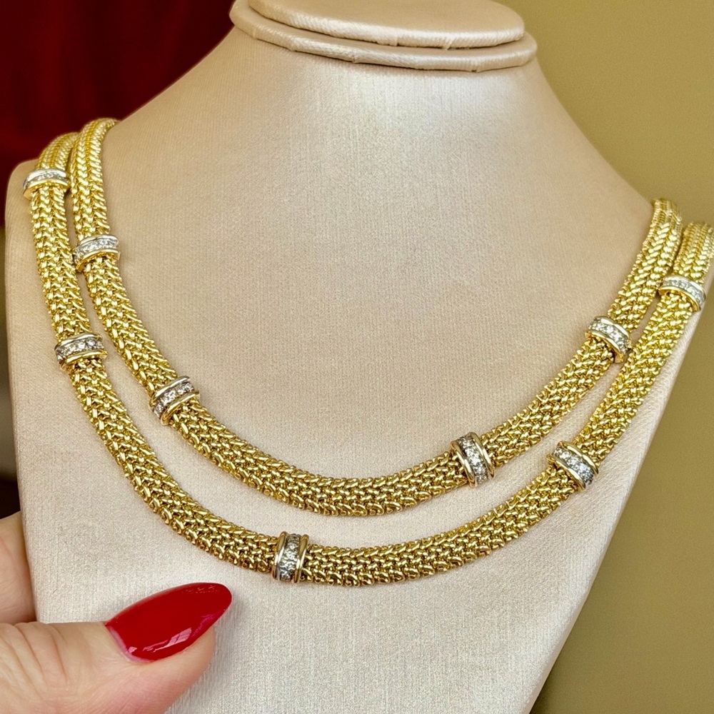 14 karat gold and diamond Necklace